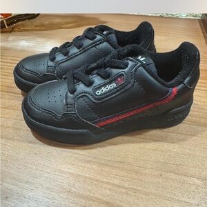 Adidas Kids Black and Red Sneakers